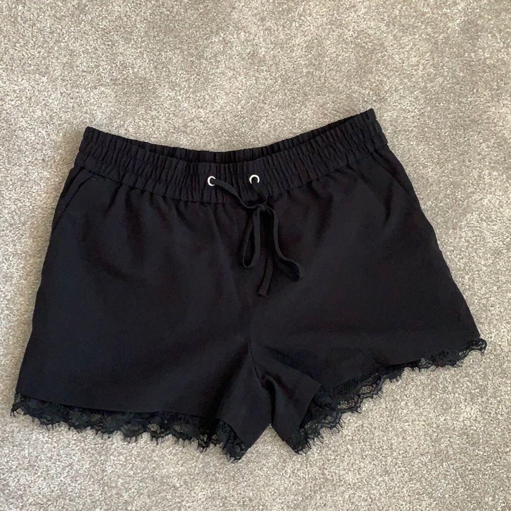Black Lace Shorts